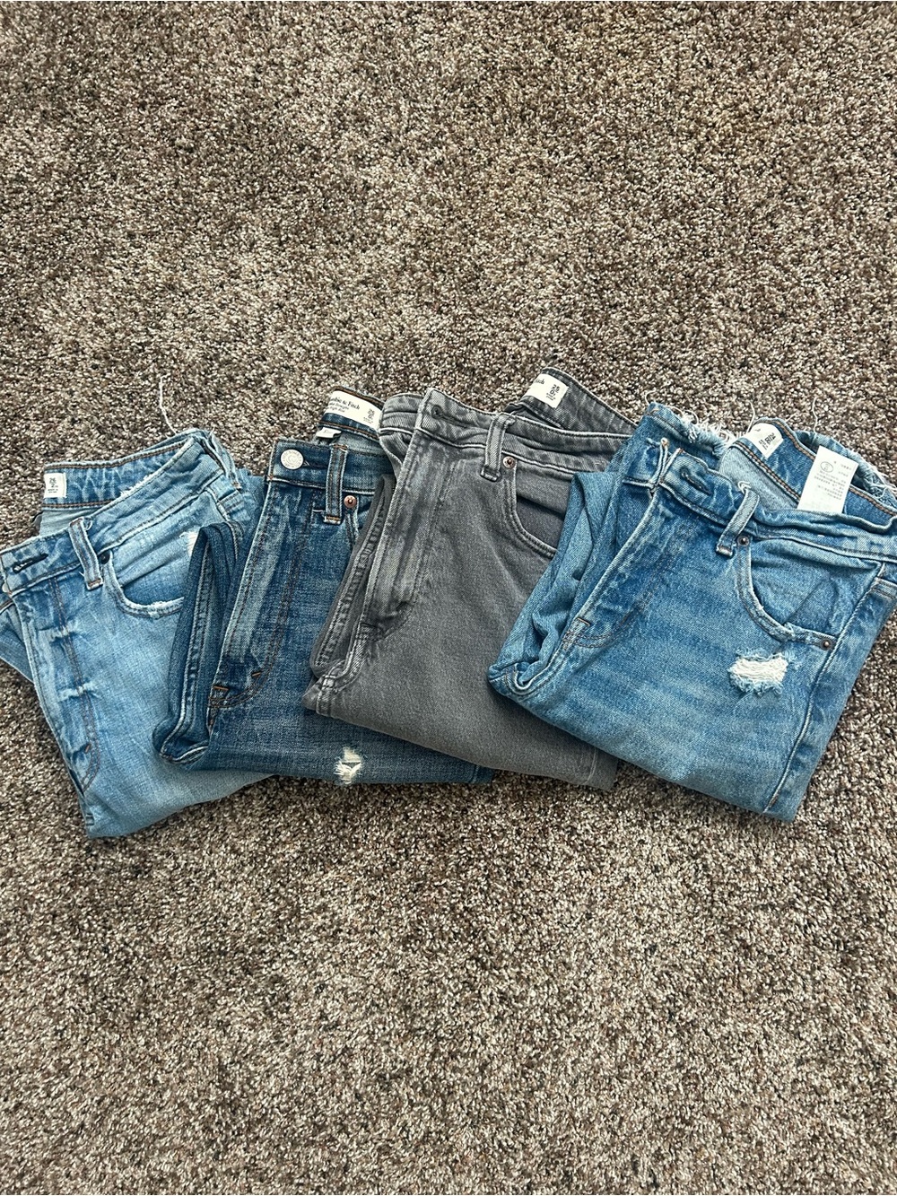 Abercrombie jeans size 24-26 LOT bundle